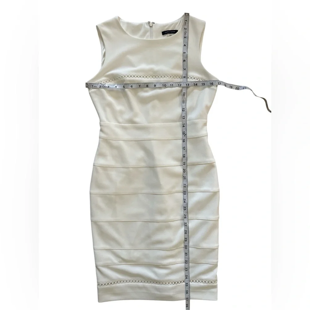 Tommy Hilfiger Circle Trim Party Cocktail Dress White Size 6 - Picture 8 of 8